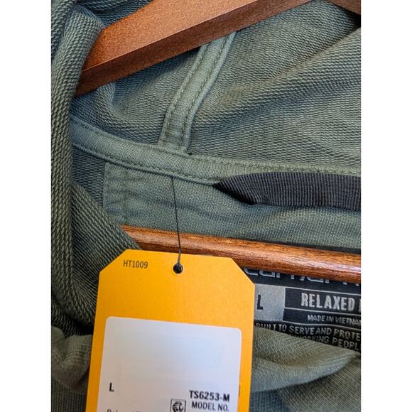 Carhartt Hoodie Mens Large Green Relaxed Fit Midweight Long Sleeve 106253 NWT - Picture 3 of 5